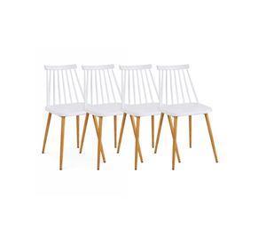 Pack 4 Sillas de Comedor Resistentes Royal