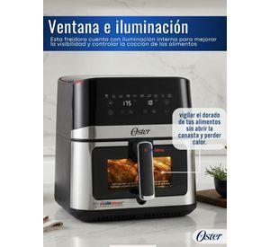 Freidora de aire digital Oster®, recubrimiento DiamondForce,7.5L de capacidad,CKSTAF75WDSSDF 1600W