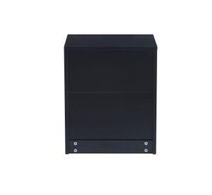 VELADOR CAJONERA DARK DOS CAJONES MESA DE NOCHE - NEGRO