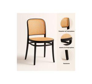 Silla Lombardía de Polipropileno - Negra