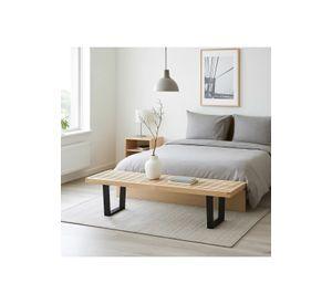 Banqueta de Madera y Metal George Nelson 160cm