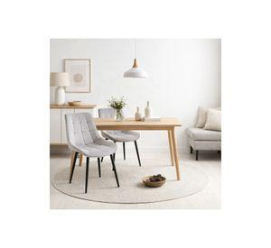 Pack de 2 Sillas de Comedor Macron Acolchada Terciopelo - Gris