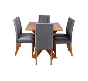 Comedor 6 Sillas Cruz Gris