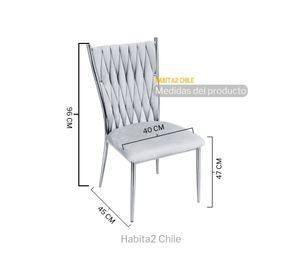 PACK 4 SILLAS DORADAS PARA COMEDOR ARTHUR
