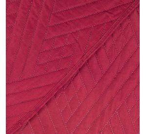 Set Quilt Liso + Sabana Liso 1.5 P Rojo