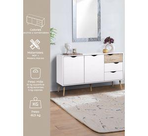 Aparador Buffet Top Living Bergen con Puertas y Cajones