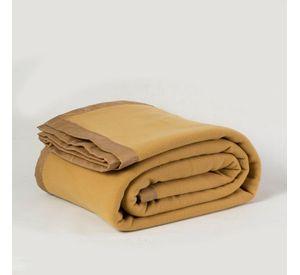 Frazada Polar Borde Satin Hotel K Beige