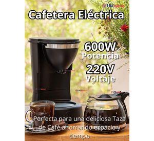 Cafetera Eléctrica 6 Tazas 600W de Potencia Filtro Reutilizable