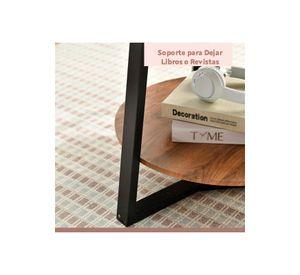 Mesa de centro trabajo y cafe - Madera Oscura Walnut