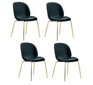 PACK 4 SILLAS DE COMEDOR BERLIN GOLD