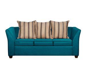 SOFA DIVEAN 3 CUERPOS TURQUESA LINO