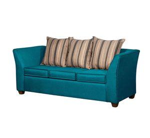 SOFA DIVEAN 3 CUERPOS TURQUESA LINO