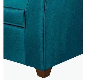SOFA DIVEAN 3 CUERPOS TURQUESA LINO