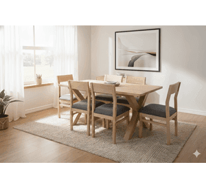 Comedor 6 Sillas Cruz Vendetta Gris