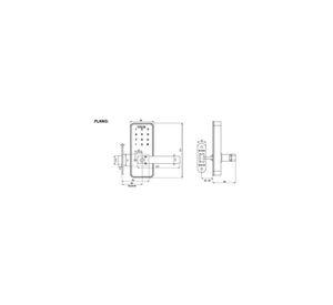CERRADURA DIGITAL ODIS 7700 MAN-REVERS NIQ-SAT