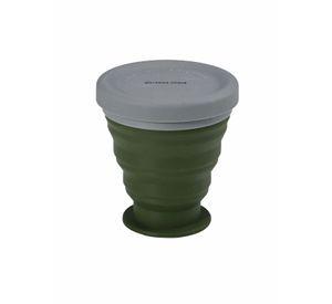 Set Tetera y Potes Silicona Plegable Camping Militar