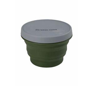 Set Tetera y Potes Silicona Plegable Camping Militar
