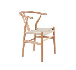 SILLA WISH ESTRUCTURA MADERA Y RATTAN TEJIDO