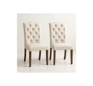 Pack de 2 Sillas de Comedor Acolchada Madera Elegance