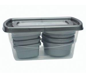 Hermético Miami gris 1 caja + 6 un.