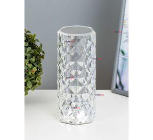 Lámpara de Cristal Táctil USB Transparente Para Mesa Decoración