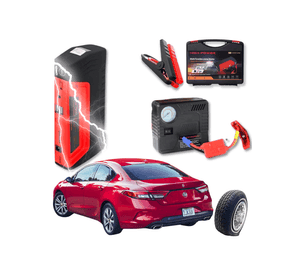 Iniciador Arrancador Baterias Carro Moto 12v + Compresor