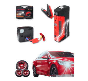 Iniciador Arrancador Baterias Carro Moto 12v + Compresor