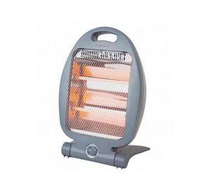 Calefactor Estufa Halógeno 800w Bajo Consumo Oficina Gris