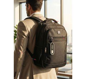 Mochila Ejecutiva Oficina Notebook Impermeable Resistente 46cm Negro 23L