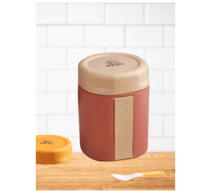 Termo Táper Térmico 500 Ml Estilo Vaso Con Tenedor Oficina Y Escolar Pink