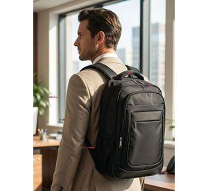 Mochila Jumbo Ejecutiva Impermeable Resistente Notebook 53cm Negro 28L