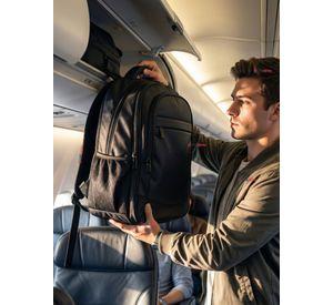 Mochila Viaje Cabina Impermeable Resistente Notebook 48cm Negro 25L