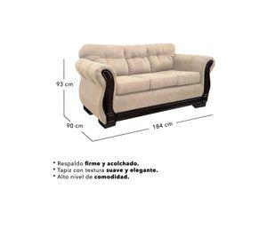 Sofá Para 3 Personas Taurus Chenille Premium