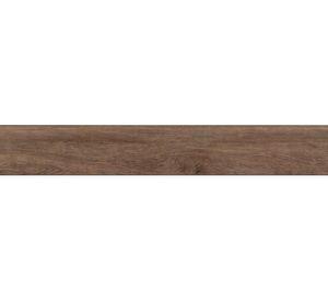 Piso vinílico SPC Patagonia Nogal oscuro café 18.3x122 cm 2.68 m2