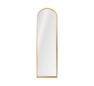 Espejo pedestal borde dorado