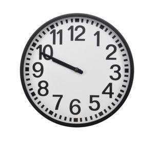 Reloj pared 30x30x4 cm negro