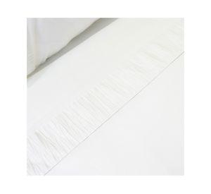 Juego de sábanas King 210 hilos Drapped blanco
