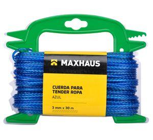 Cuerda tender ropa azul 3 mm x 30 m