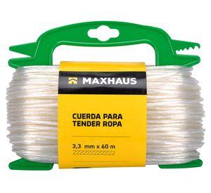 Cuerda tender ropa transparente 3.3 mm x 60 m