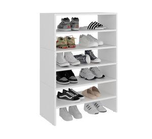 Módulo zapatero apilable Z-72 blanco 6 niveles