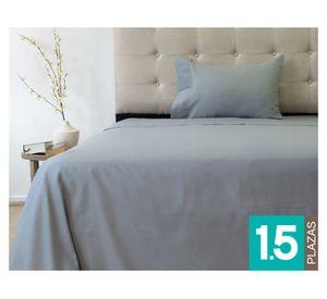 Juego de sábanas 1.5 plazas 210 hilos Drapped gris