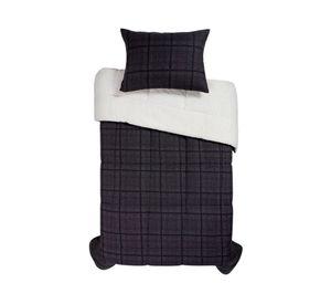 Plumón Sherpa negro 1.5 plazas
