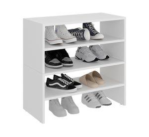 Módulo zapatero apilable Z-72 blanco 4 niveles