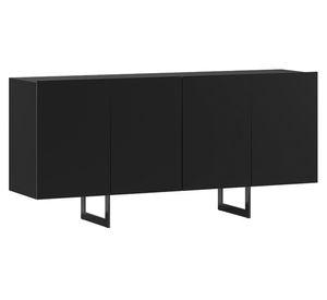 Buffet Zentra negro 76x160x40 cm