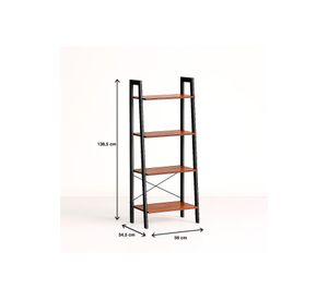 Estantería Industrial Loft Rack 4 Pisos 34,5x56x138.5