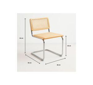 Pack de 2 Sillas Breuer Madera y Rattan - Madera