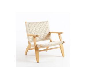 Butaca Sitial Danesa Wegner - Madera Hilo de Cuerda