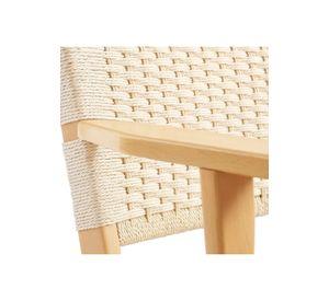 Butaca Sitial Danesa Wegner - Madera Hilo de Cuerda