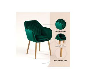 Pack de 2 Butacas Sitiales Poltrona Diamante Terciopelo - Verde
