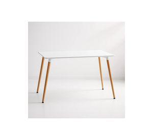 Mesa Rectangular de Comedor - Blanca 120x80 cms
